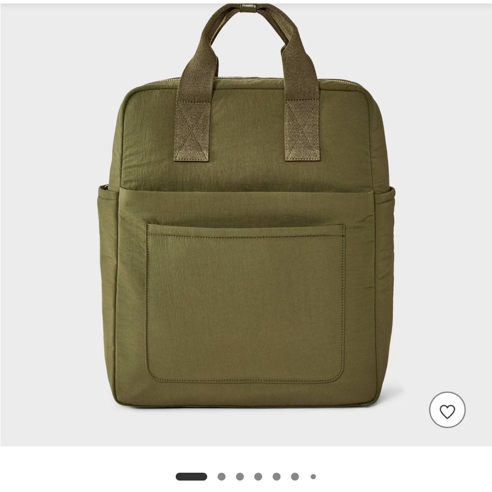 Olive Green Square Backpack By Universal Thread